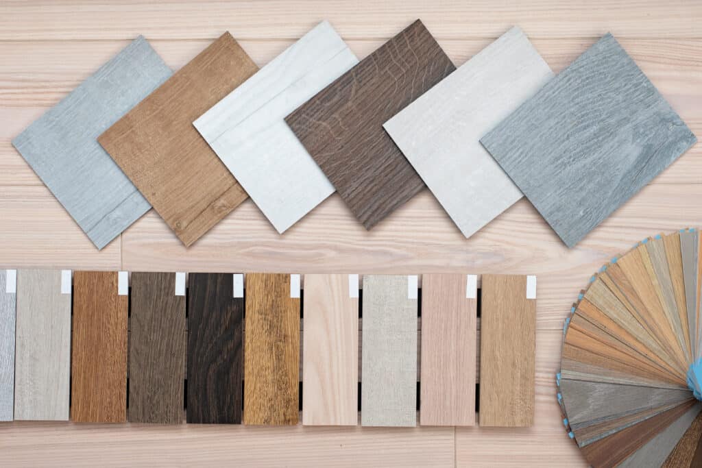 A selection of finishes for your new vinyl floors installed by our team