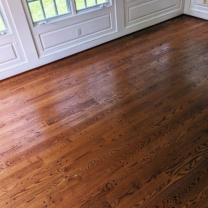 Refinished Hardwood Floor